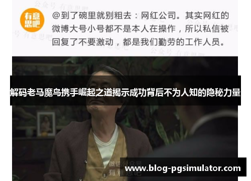 解码老马魔鸟携手崛起之道揭示成功背后不为人知的隐秘力量